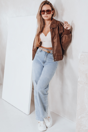 Jeansy damskie szerokie niebieskie Dstreet UY2820