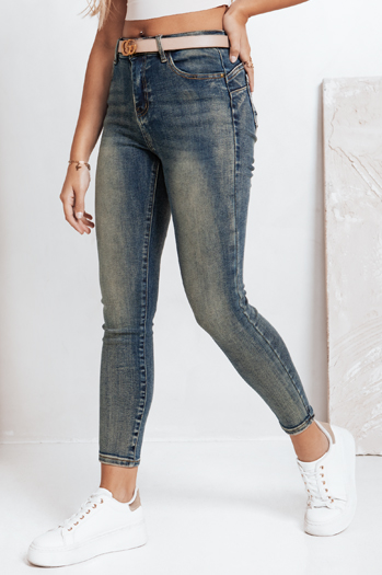Jeansy damskie skinny niebieskie Dstreet UY2830