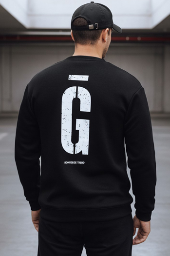 Bluza męska grafitowa czarna Dstreet BX5930