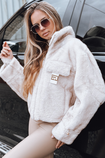 Futerko damskie krótkie białe Dstreet TY5250