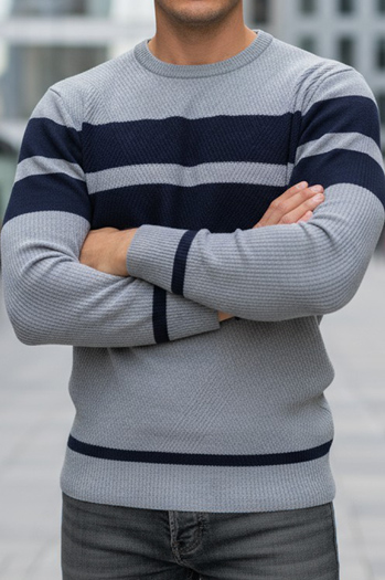 Sweter męski szary Dstreet WX2331