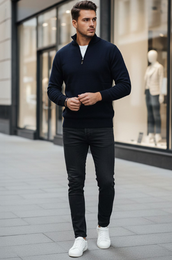 Sweter męski granatowy Dstreet WX2338