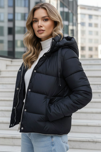Kurtka damska zimowa długa granatowa Dstreet TY5467