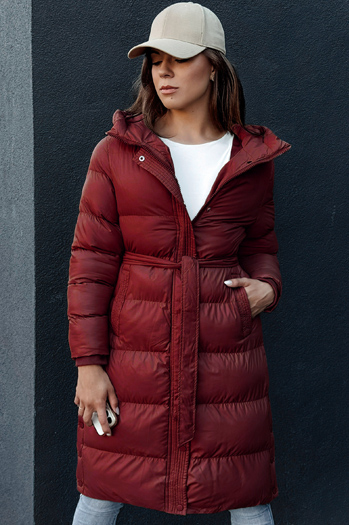 Płaszcz/kurtka damska FROSTWEAR bordowa Dstreet TY5473