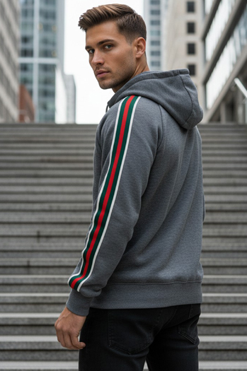 Bluza męska z kapturem szara Dstreet BX5938