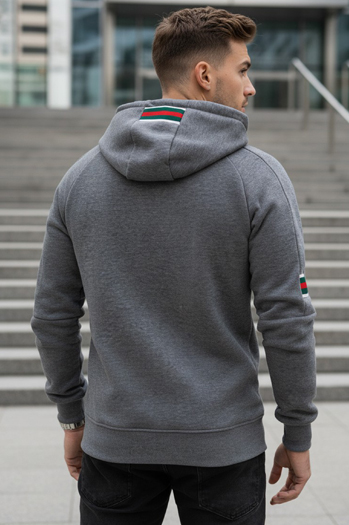 Bluza męska z kapturem szara Dstreet BX5942