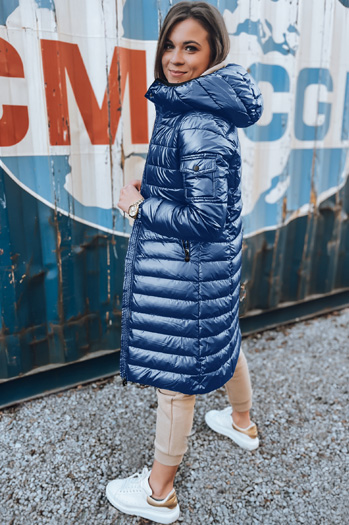 Kurtka zimowa damska pikowana LESSI niebieska Dstreet TY5517