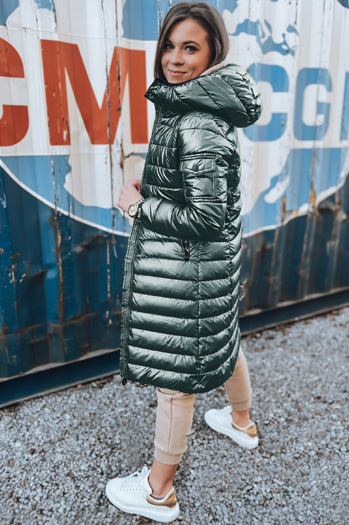 Kurtka zimowa damska pikowana LESSI zielona Dstreet TY5524