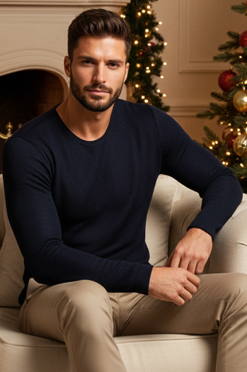 Sweter męski granatowy WX2296z