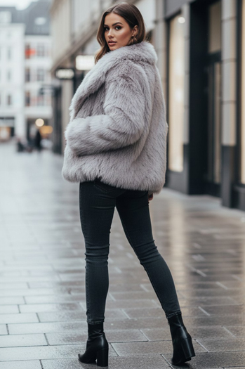 Futerko damskie  krótkie szare ZARAFIA Dstreet TY5116z