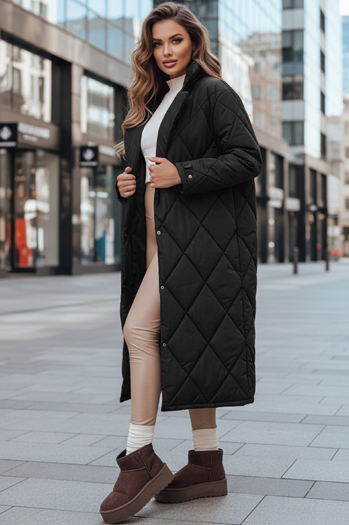 Kurtka zimowa damska WARMISSA pikowana czarna Dstreet TY4916z