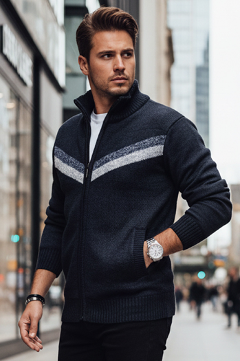 Sweter męski rozpinany granatowy Dstreet WX2259z