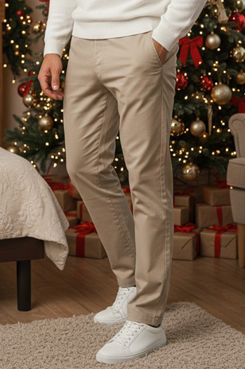 Spodnie męskie beżowe Dstreet UX4414z