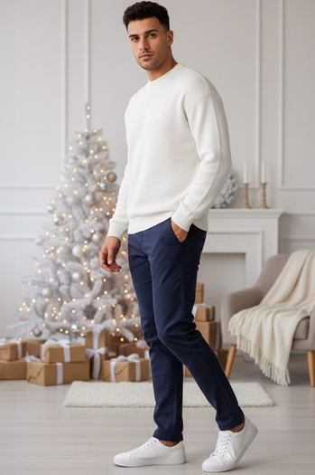 Spodnie męskie granatowe Dstreet UX4411z