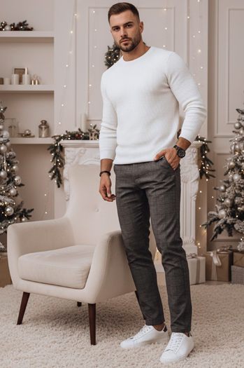 Spodnie męskie casual ciemnoszare Dstreet UX4400z