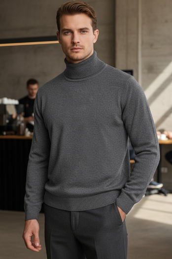 Golf męski jasnoszary Dstreet WX2359