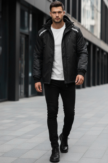 Kurtka męska narciarska czarna Dstreet TX5127