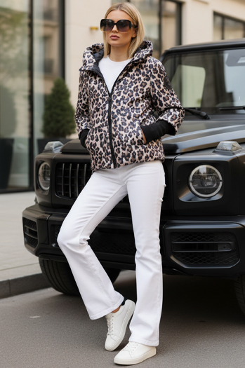 Kurtka damska przejściowa w panterkę różowa Dstreet TY5550