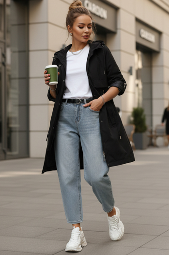 Kurtka damska parka przejściowa czarna Dstreet TY5554