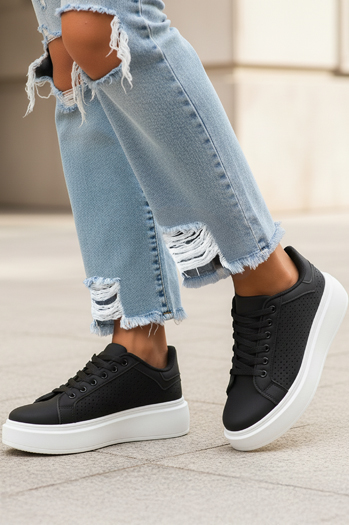 Sneakersy damskie czarne Dstreet ZY1371