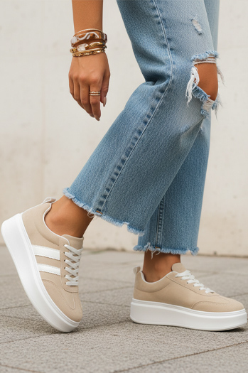 Sneakersy damskie beżowe Dstreet ZY1378