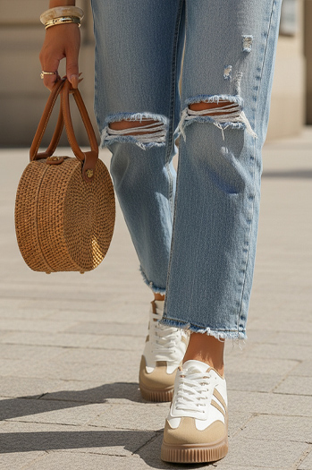 Buty damskie beżowe Dstreet ZY1402