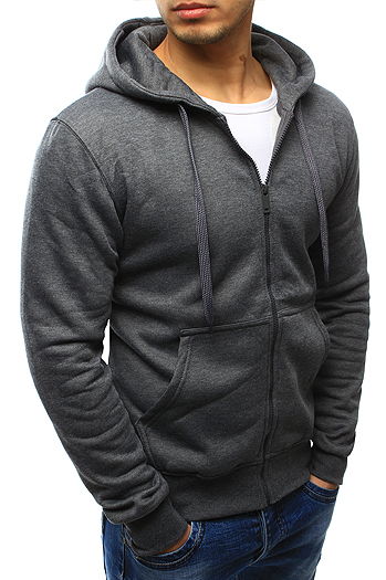 Bluza męska rozpinana antracytowa BX2196