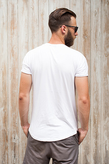 Koszulka męska gładka biała Dstreet RX2571