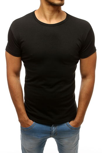 Koszulka męska gładka czarna Dstreet RX2572
