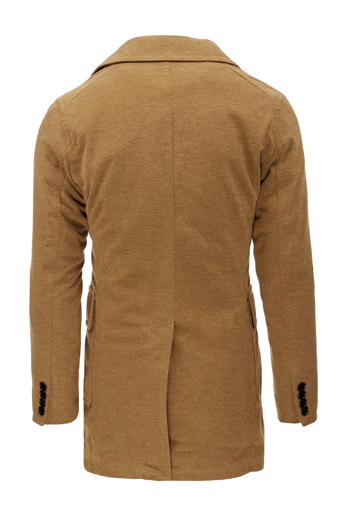 Płaszcz męski zimowy kamelowy Dstreet CX0362