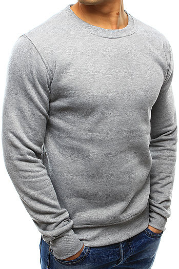 Bluza męska gładka szara BX3354