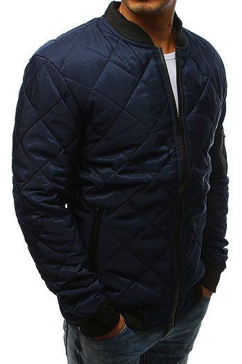 Kurtka męska pikowana bomber jacket granatowa TX2217