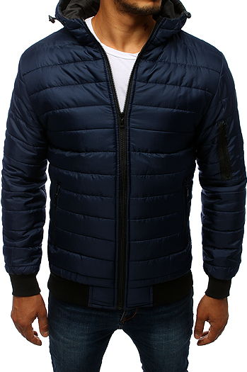 Kurtka męska pikowana bomber jacket granatowa TX2228