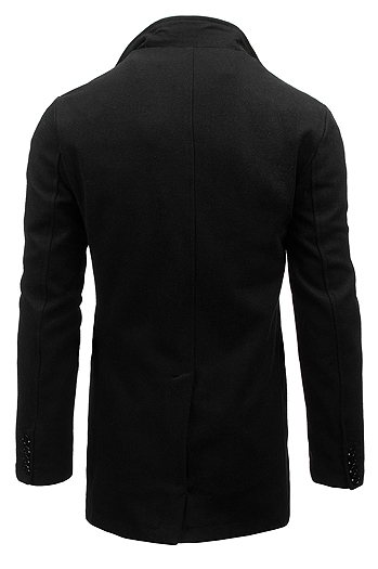 Płaszcz męski czarny Dstreet CX0380