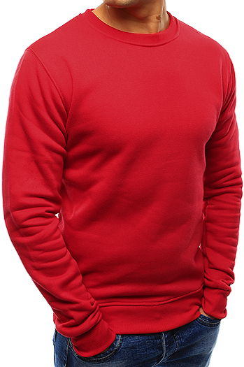 Bluza męska gładka czerwona Dstreet BX3867