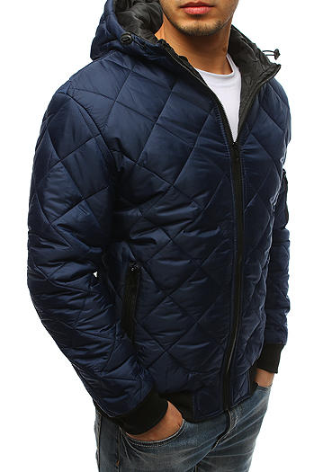 Kurtka męska przejściowa pikowana granatowa TX2602