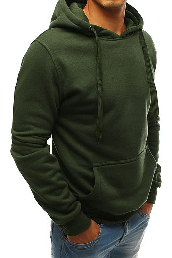 Bluza męska z kapturem khaki BX3907