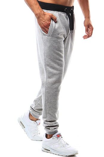 Spodnie męskie dresowe szare Dstreet UX2214