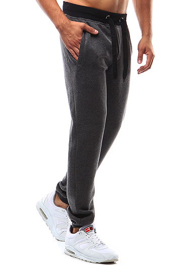 Spodnie męskie dresowe antracytowe UX2215