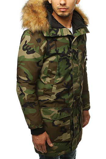 Kurtka męska parka zimowa moro TX3130