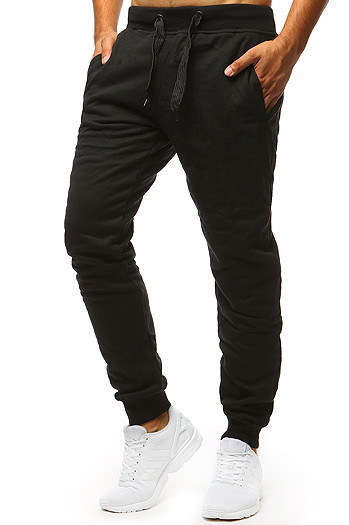 Spodnie męskie dresowe czarne Dstreet UX2395