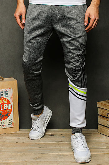 Spodnie męskie dresowe ciemnoszare Dstreet UX2527