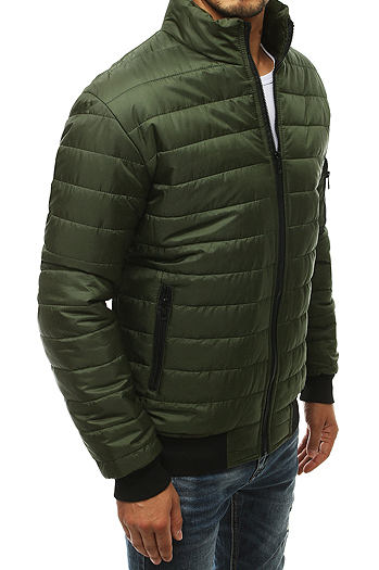 Kurtka męska przejściowa pikowana zielona TX3408