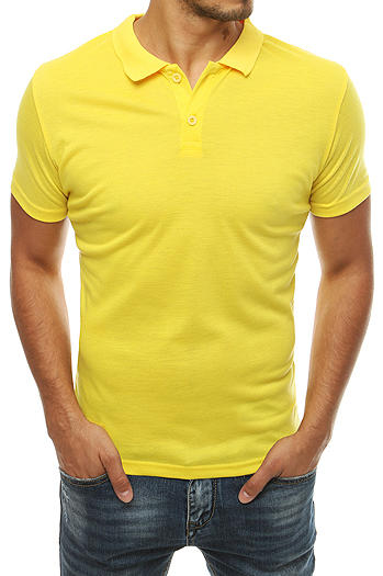 Koszulka polo męska żółta Dstreet PX0314