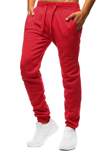 Spodnie męskie dresowe czerwone Dstreet UX2708