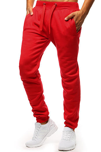 Spodnie męskie dresowe czerwone Dstreet UX2711