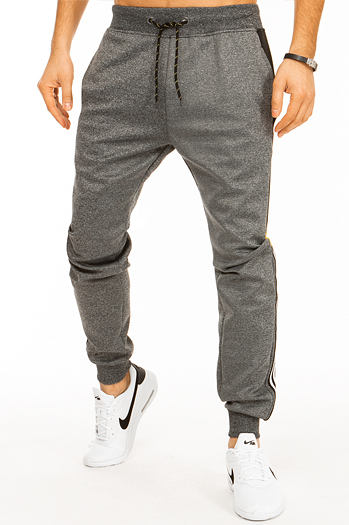 Spodnie męskie dresowe ciemnoszare Dstreet UX2722