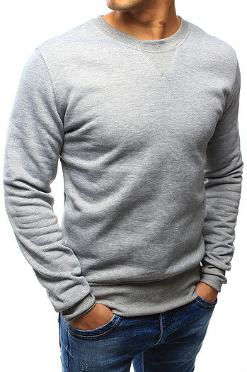 Bluza męska bez kaptura szara BX4822