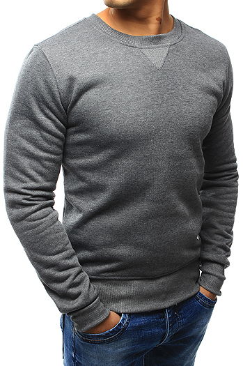 Bluza męska bez kaptura antracytowa BX4823