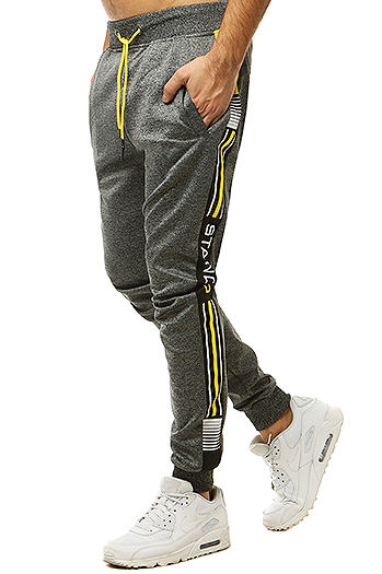 Spodnie męskie dresowe ciemnoszare Dstreet UX2779